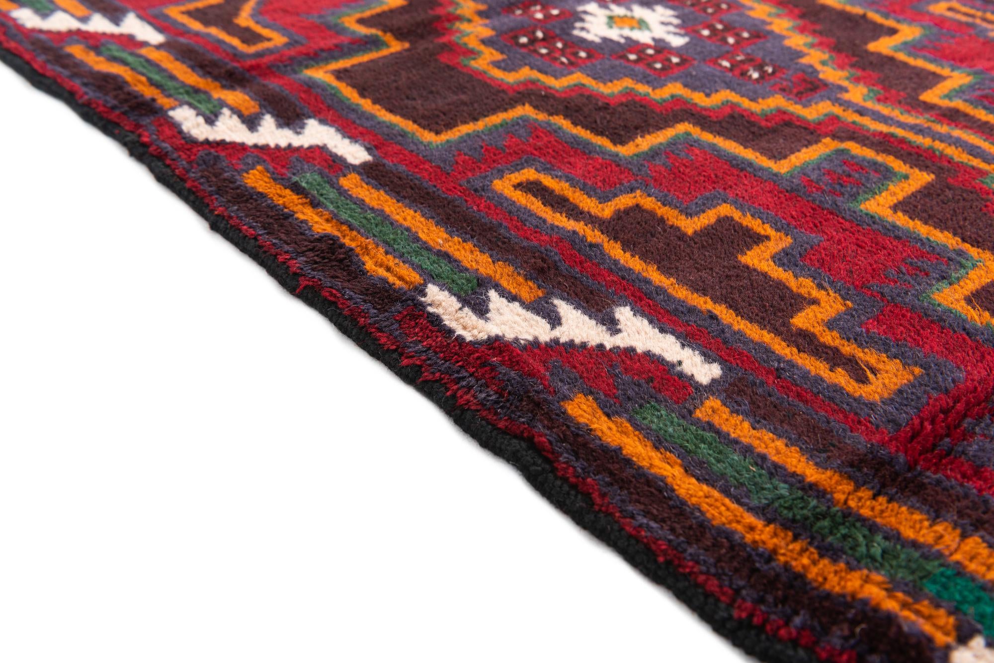 85cm x 145cm Hand Knotted Balouch Persian Wool Rug