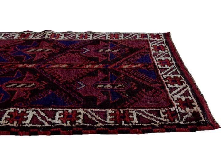 2' 9 x 4' 9 Hand Knotted Balouch Persian Wool Rug