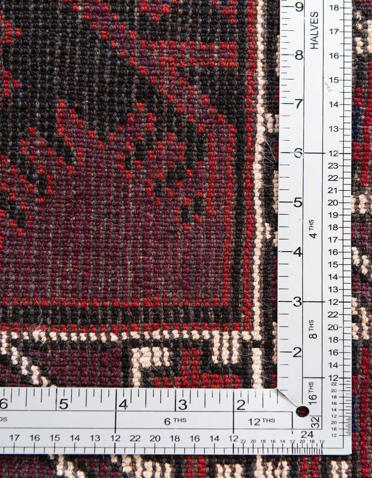 Detail image of 2' 9 x 4' 9  Hand Knotted Balouch Persian Wool Rug