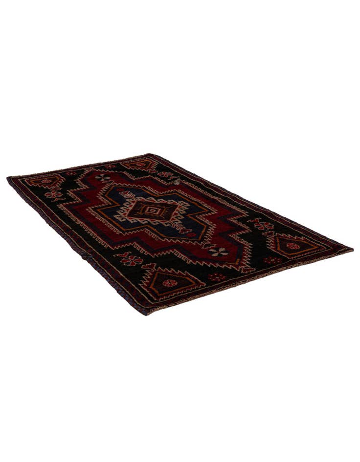 Detail image of 2' 10 x 4' 8 Hand Knotted Balouch Persian Wool Rug