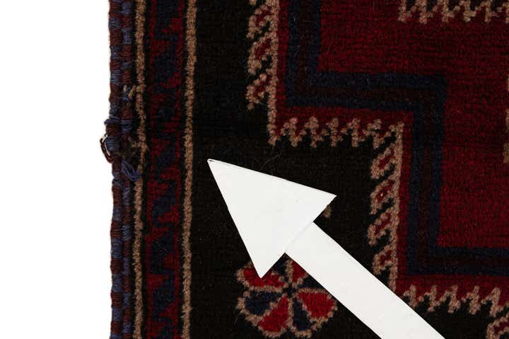 2' 10 x 4' 8 Hand Knotted Balouch Persian Wool Rug