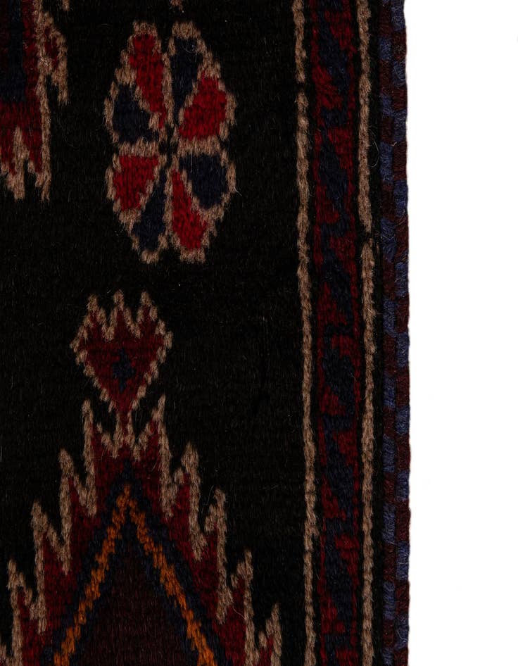 Detail image of 2' 10 x 4' 8  Hand Knotted Balouch Persian Wool Rug