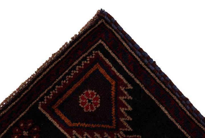 2' 10 x 4' 8 Hand Knotted Balouch Persian Wool Rug