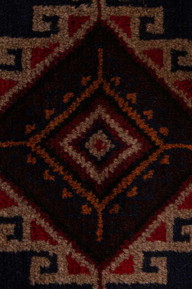 2' 10 x 4' 8 Hand Knotted Balouch Persian Wool Rug