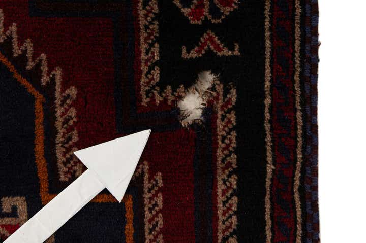2' 10 x 4' 8 Hand Knotted Balouch Persian Wool Rug