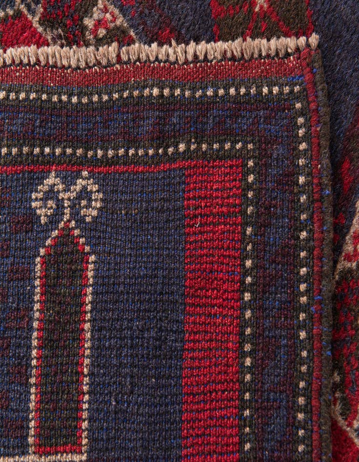 Detail image of 3' x 4' 7  Hand Knotted Balouch Persian Wool Rug