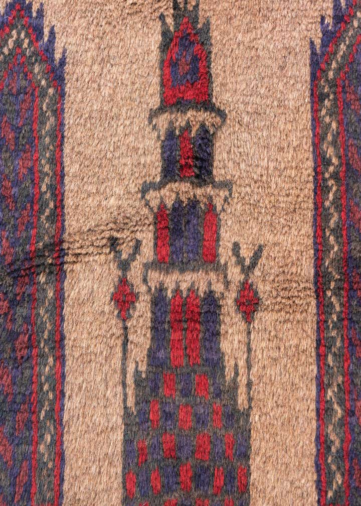 2' 10 x 4' 8 Hand Knotted Balouch Persian Wool Rug
