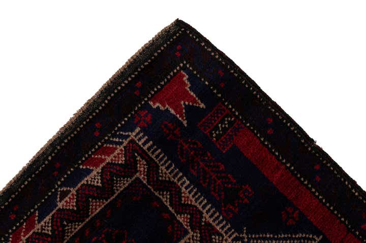2' 10 x 5' Hand Knotted Balouch Persian Wool Rug