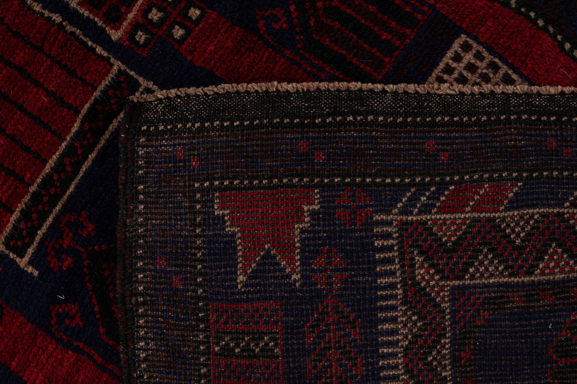 2' 10 x 5' Hand Knotted Balouch Persian Wool Rug