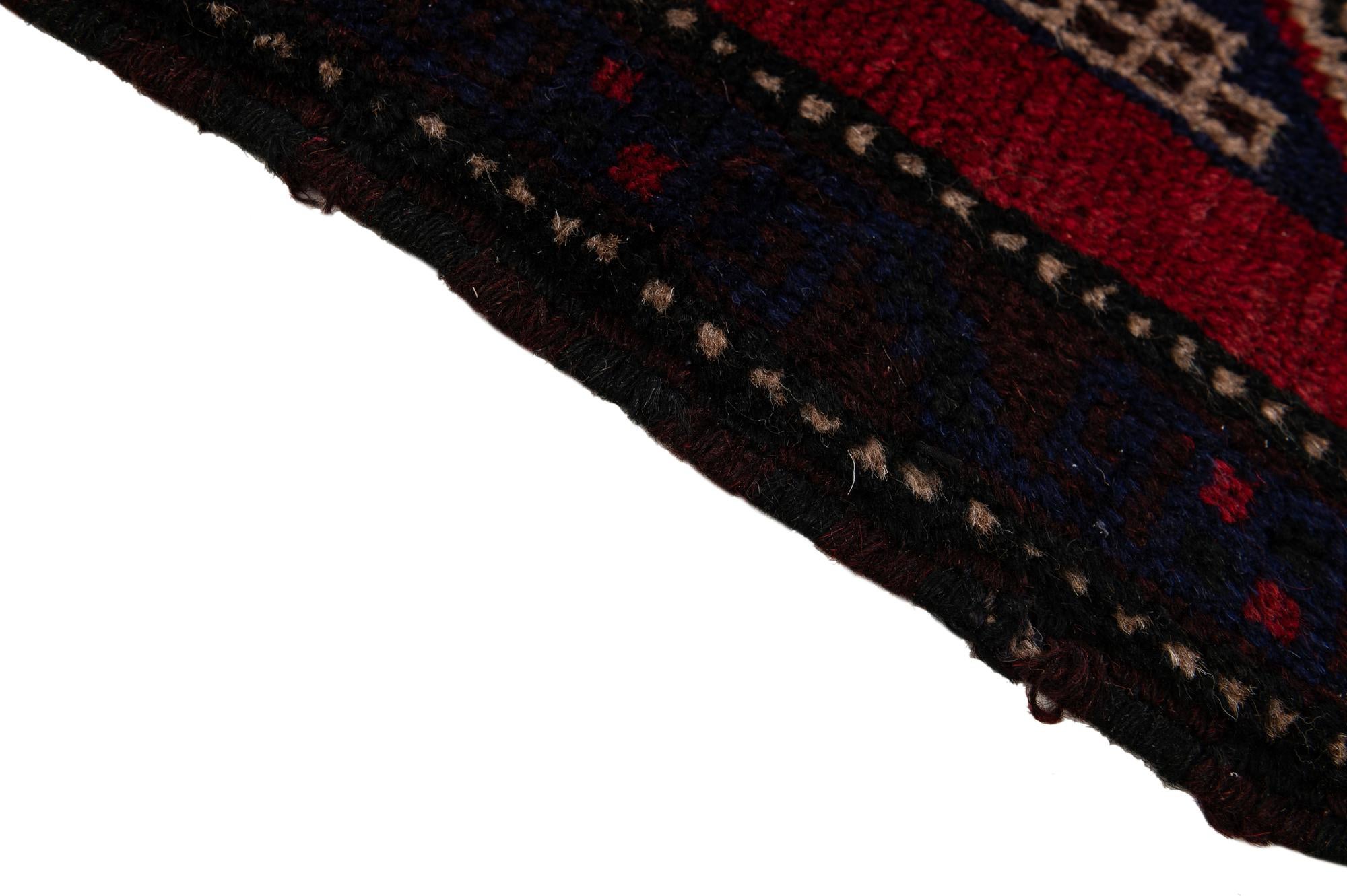 2' 10 x 5' Hand Knotted Balouch Persian Wool Rug