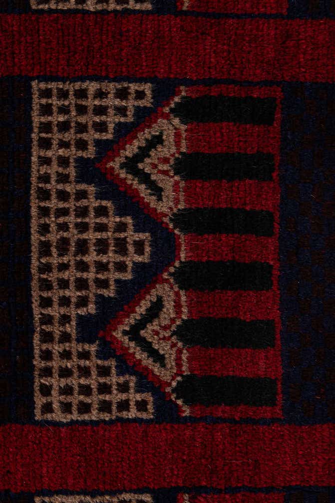 2' 10 x 5' Hand Knotted Balouch Persian Wool Rug