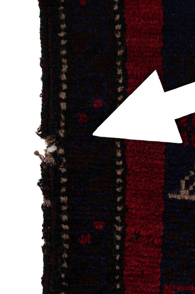2' 10 x 5' Hand Knotted Balouch Persian Wool Rug