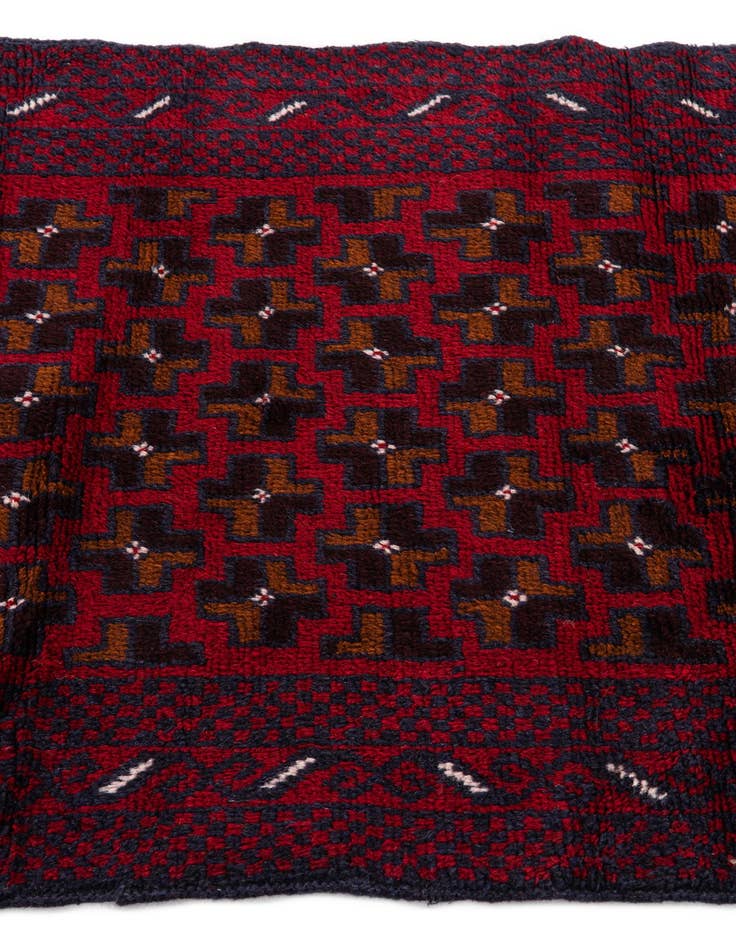 Detail image of 2' 10 x 4' 6  Hand Knotted Balouch Persian Wool Rug