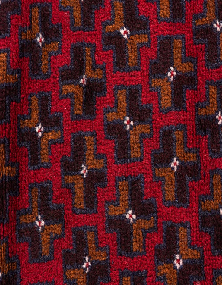 Detail image of 2' 10 x 4' 6  Hand Knotted Balouch Persian Wool Rug