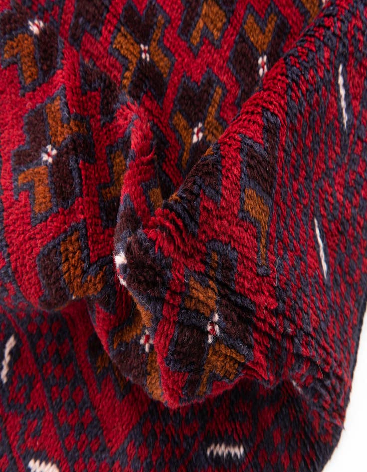 Detail image of 2' 10 x 4' 6  Hand Knotted Balouch Persian Wool Rug