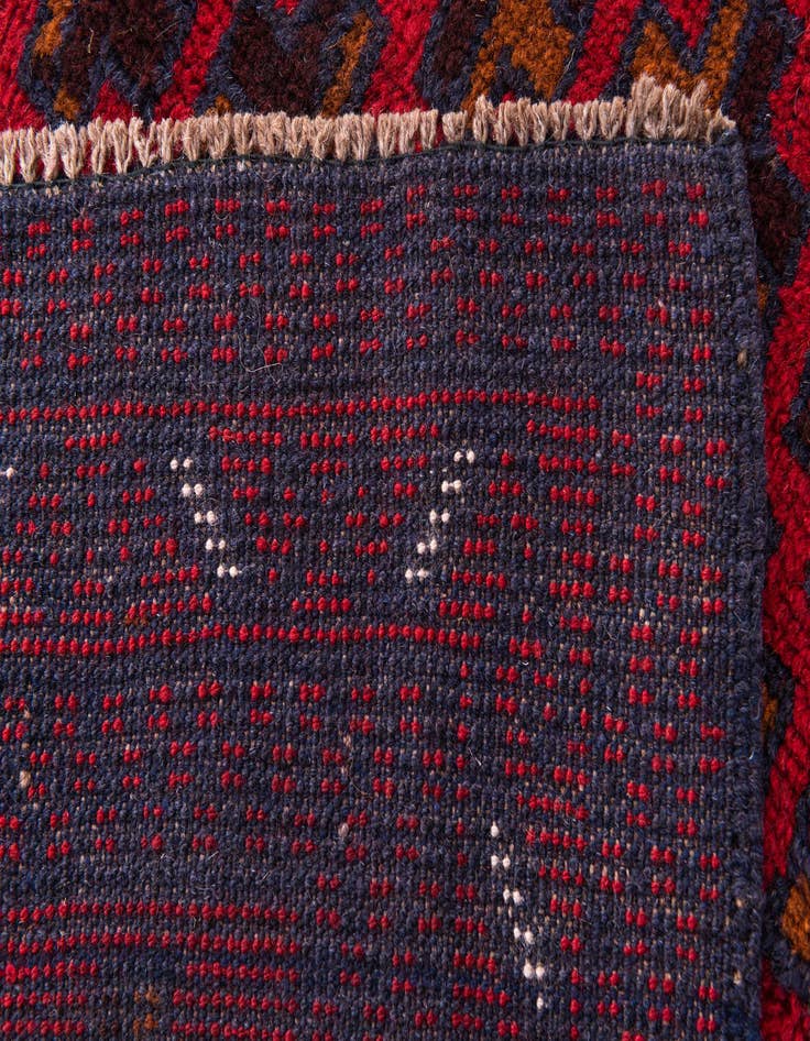 Detail image of 2' 10 x 4' 6  Hand Knotted Balouch Persian Wool Rug