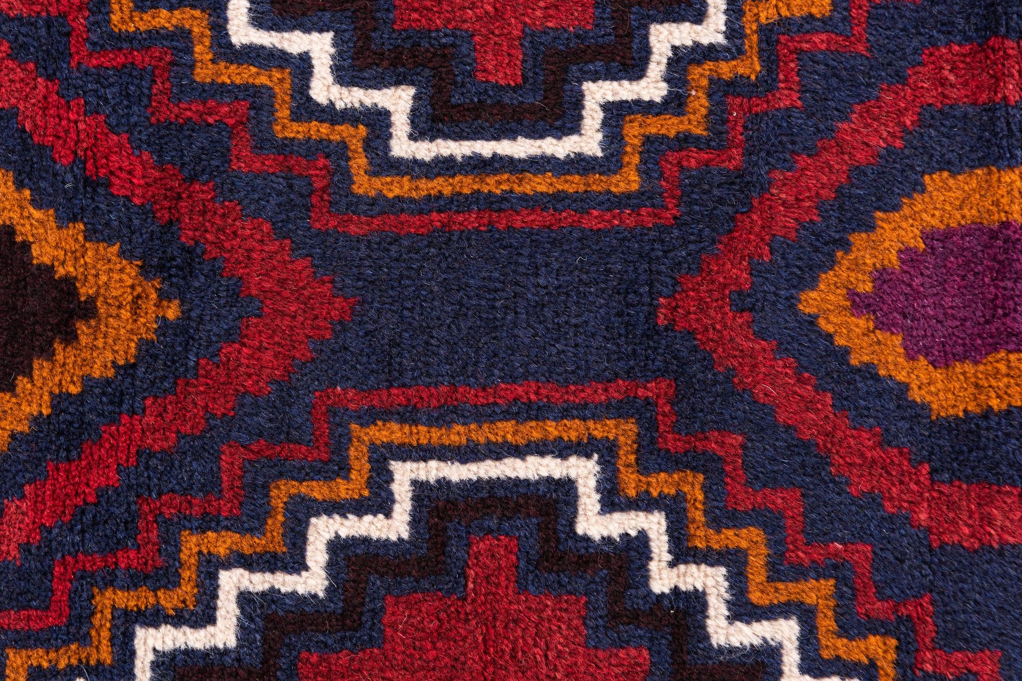 2' 9 x 4' 7 Hand Knotted Balouch Persian Wool Rug