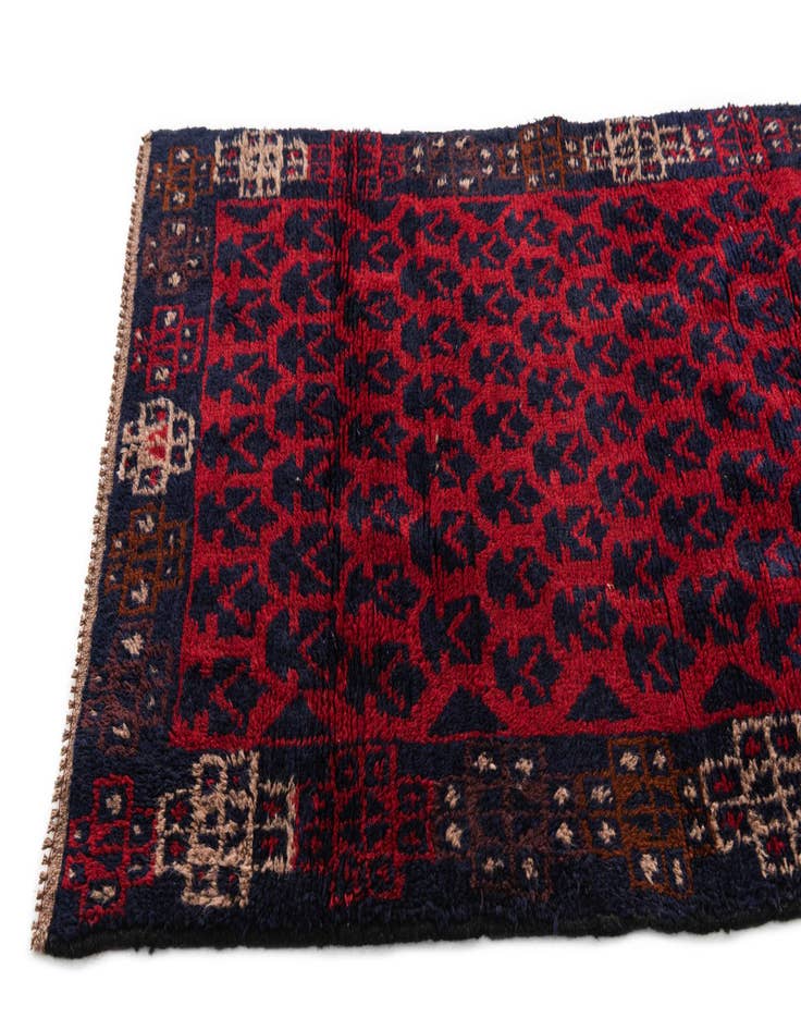 Detail image of 2' 9 x 4' 7  Hand Knotted Balouch Persian Wool Rug