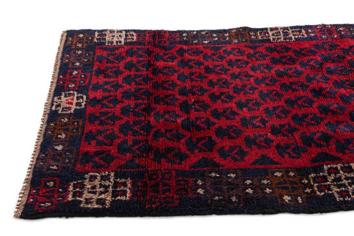 2' 9 x 4' 7 Hand Knotted Balouch Persian Wool Rug