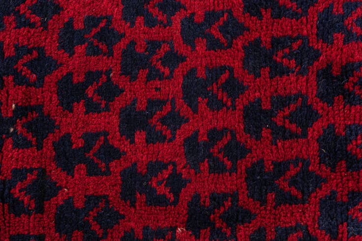 Detail image of 2' 9 x 4' 7 Hand Knotted Balouch Persian Wool Rug