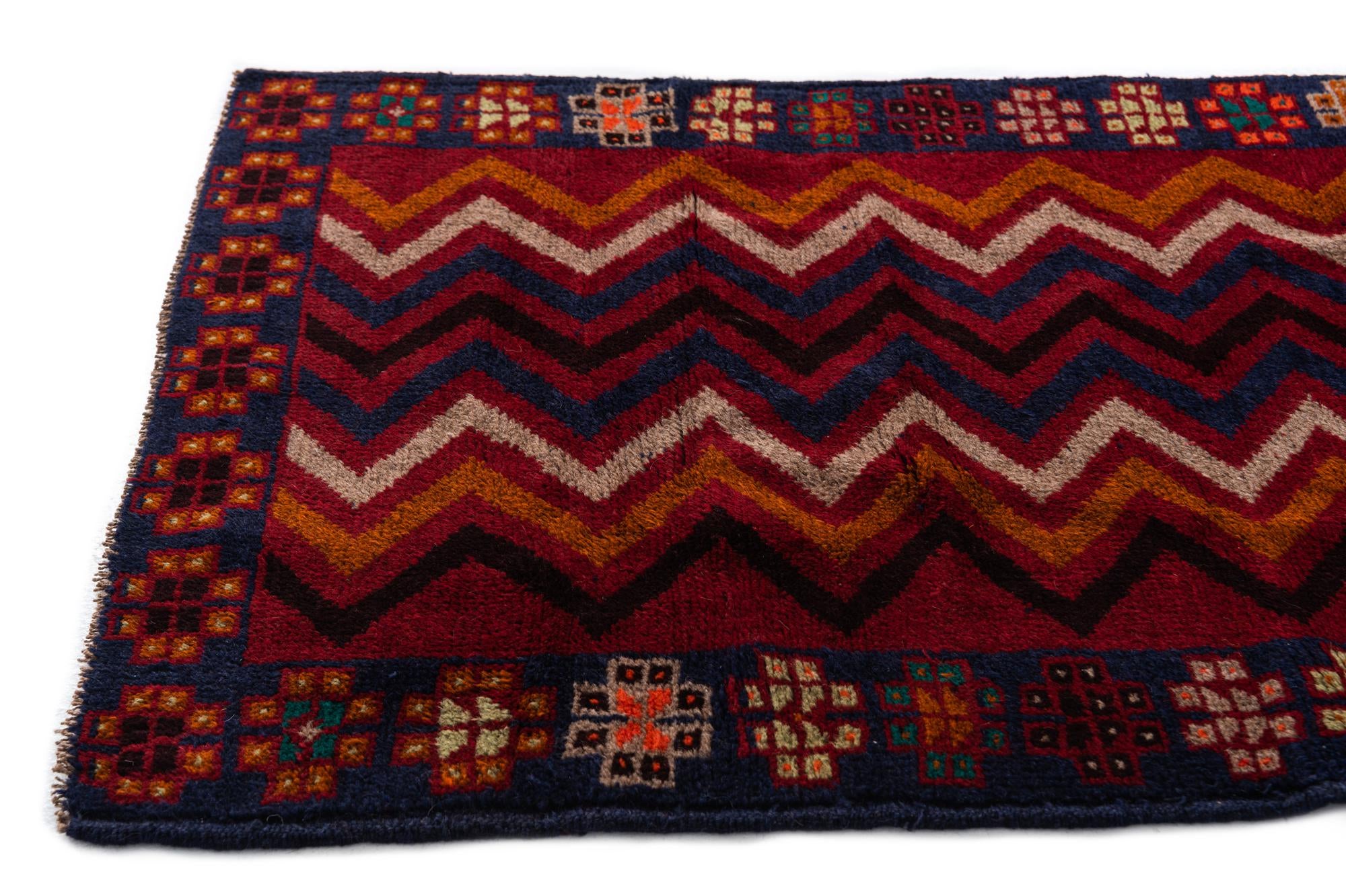 2' 10 x 4' 10 Hand Knotted Balouch Persian Wool Rug