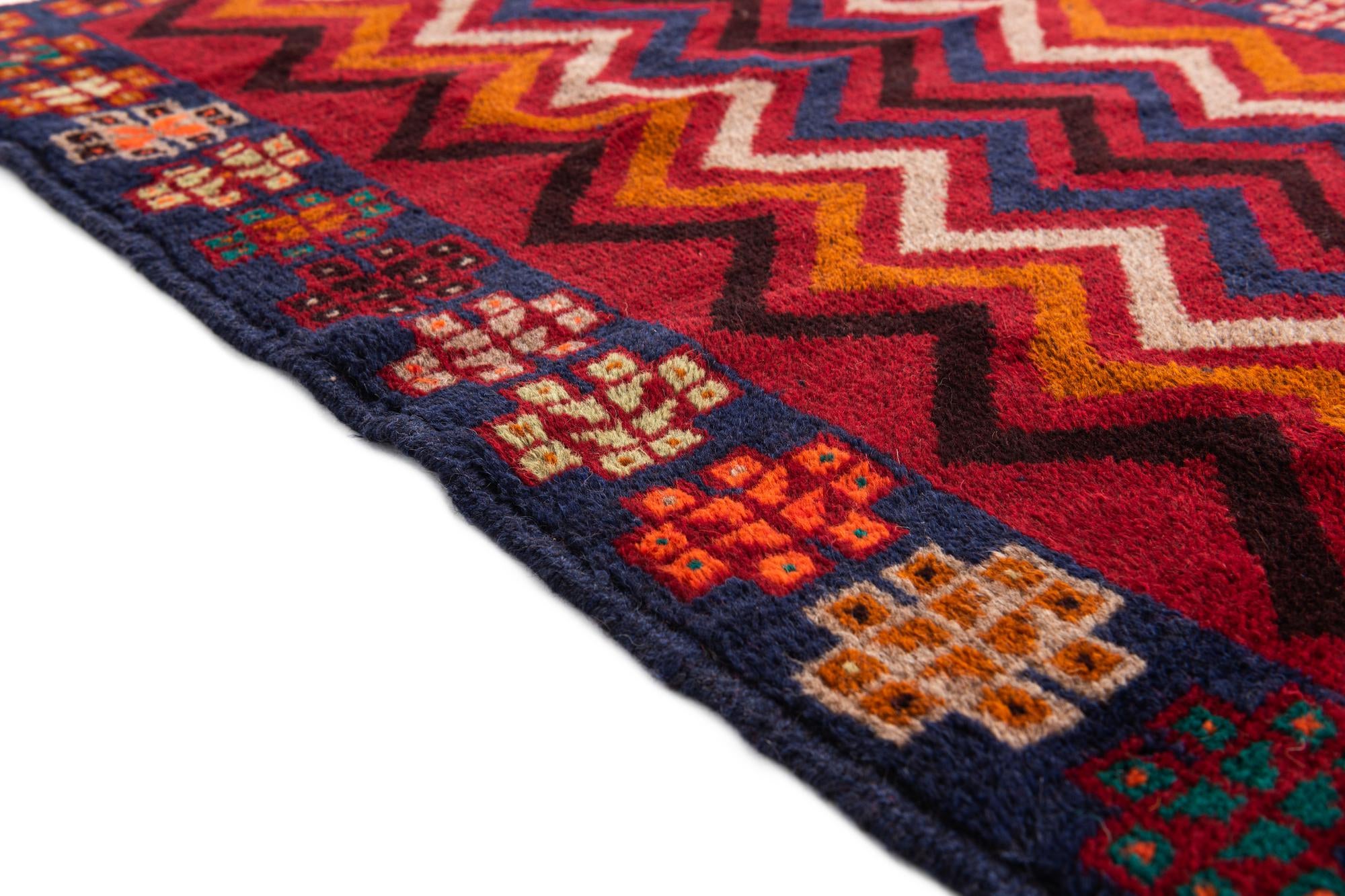 2' 10 x 4' 10 Hand Knotted Balouch Persian Wool Rug