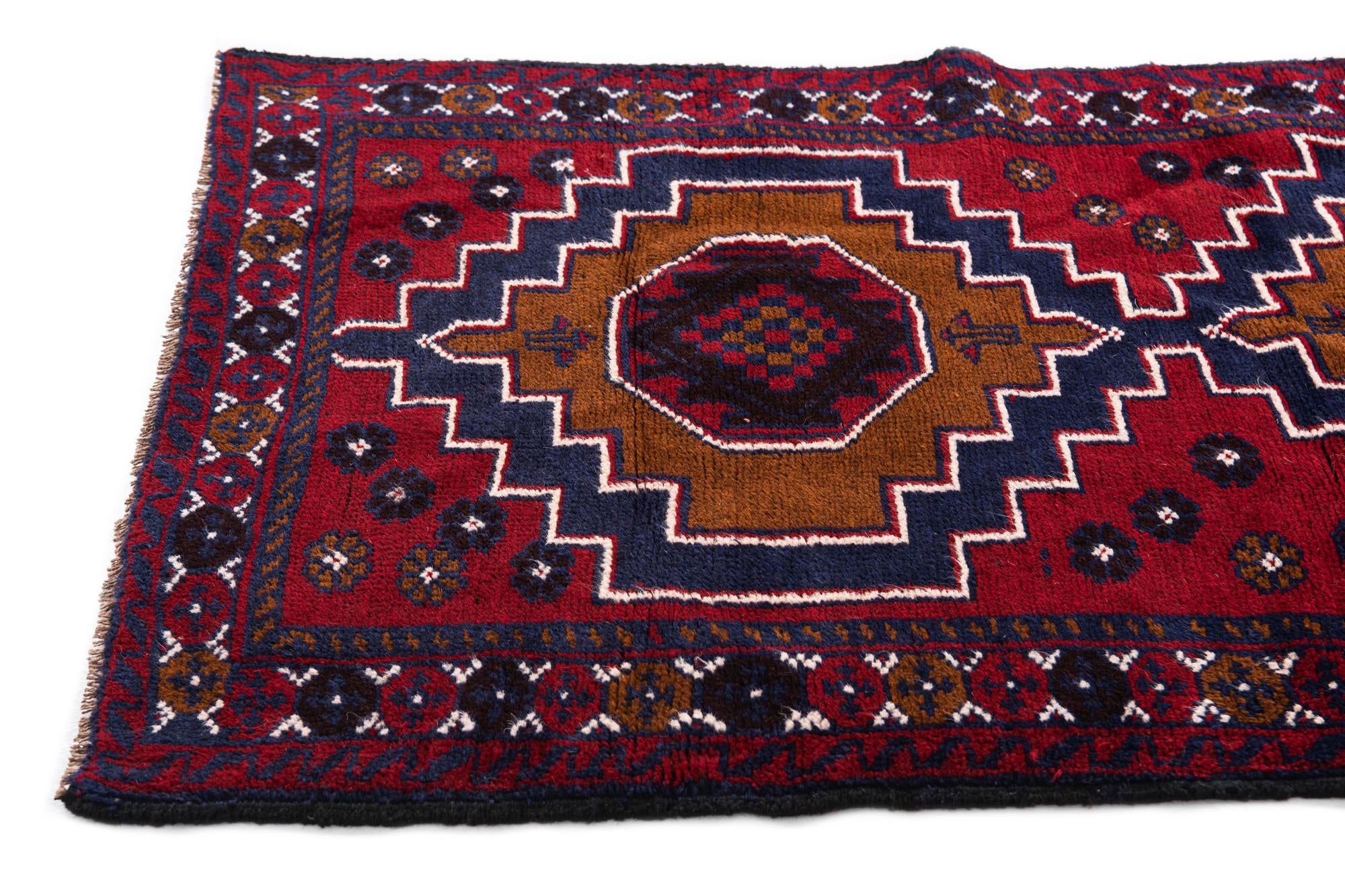 2' 10 x 4' 9 Hand Knotted Balouch Persian Wool Rug