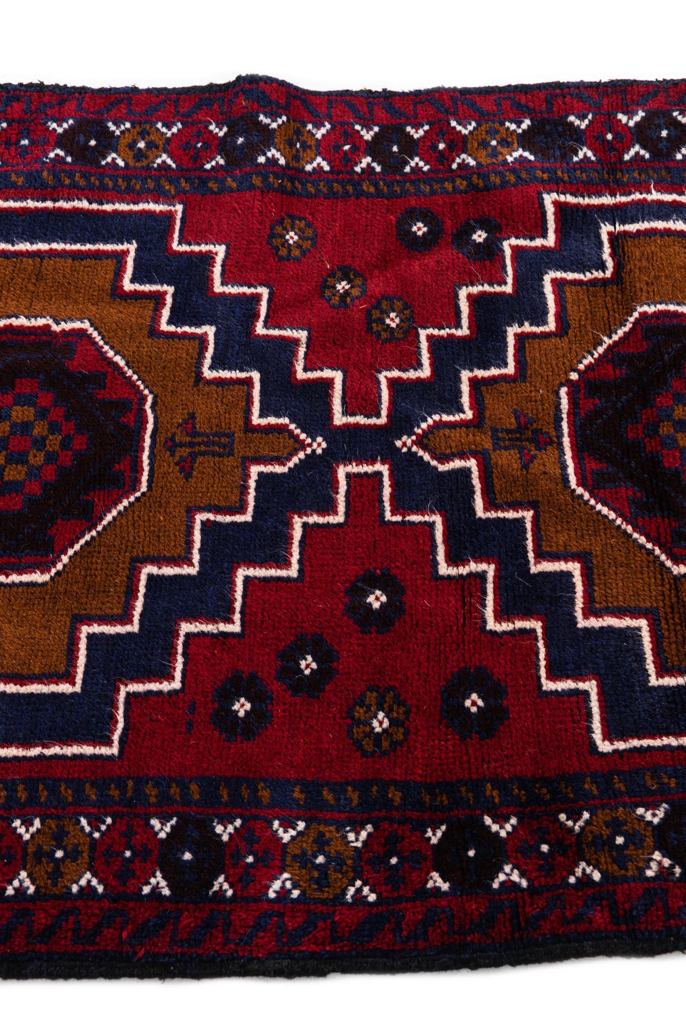 2' 10 x 4' 9 Hand Knotted Balouch Persian Wool Rug