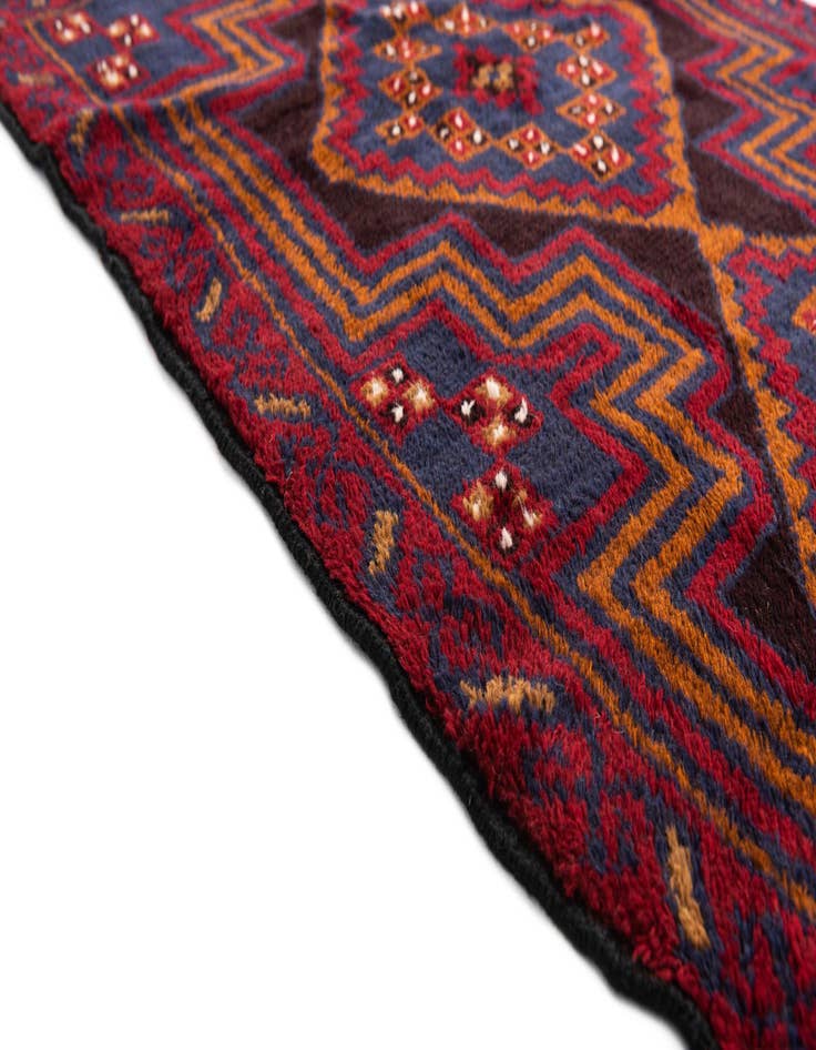 Detail image of 2' 9 x 4' 8  Hand Knotted Balouch Persian Wool Rug