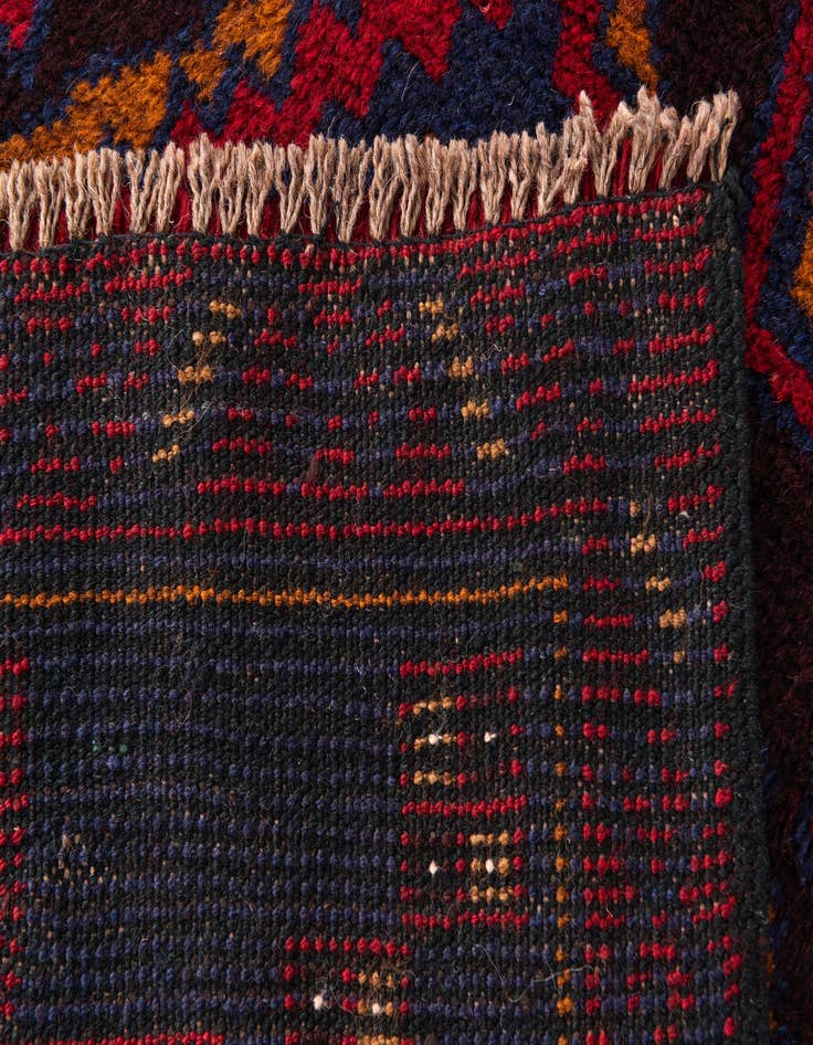 Detail image of 2' 9 x 4' 8  Hand Knotted Balouch Persian Wool Rug