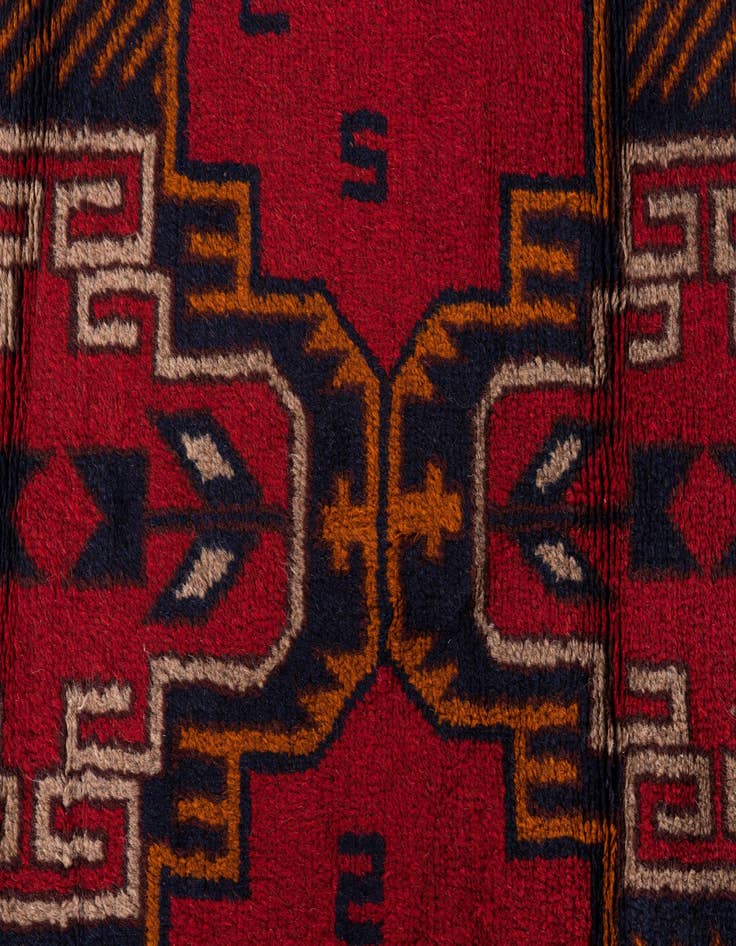 Detail image of 2' 10 x 4' 6  Hand Knotted Balouch Persian Wool Rug