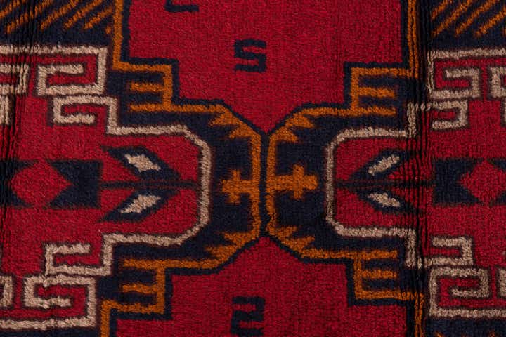 2' 10 x 4' 6 Hand Knotted Balouch Persian Wool Rug