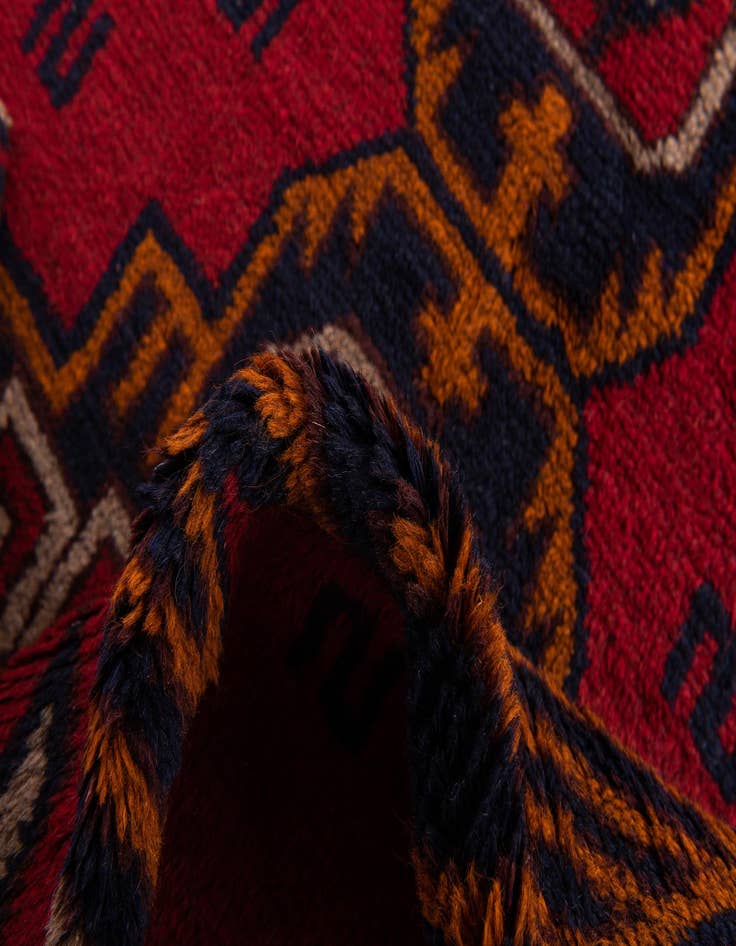 Detail image of 2' 10 x 4' 6  Hand Knotted Balouch Persian Wool Rug