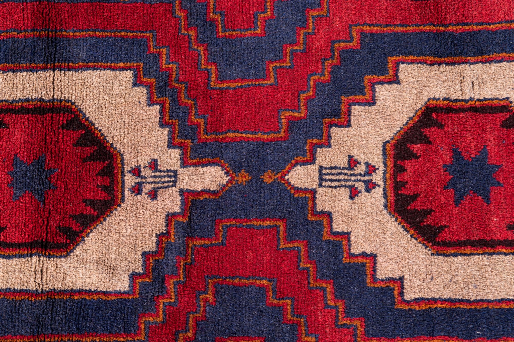 3' x 4' 9 Hand Knotted Balouch Persian Wool Rug