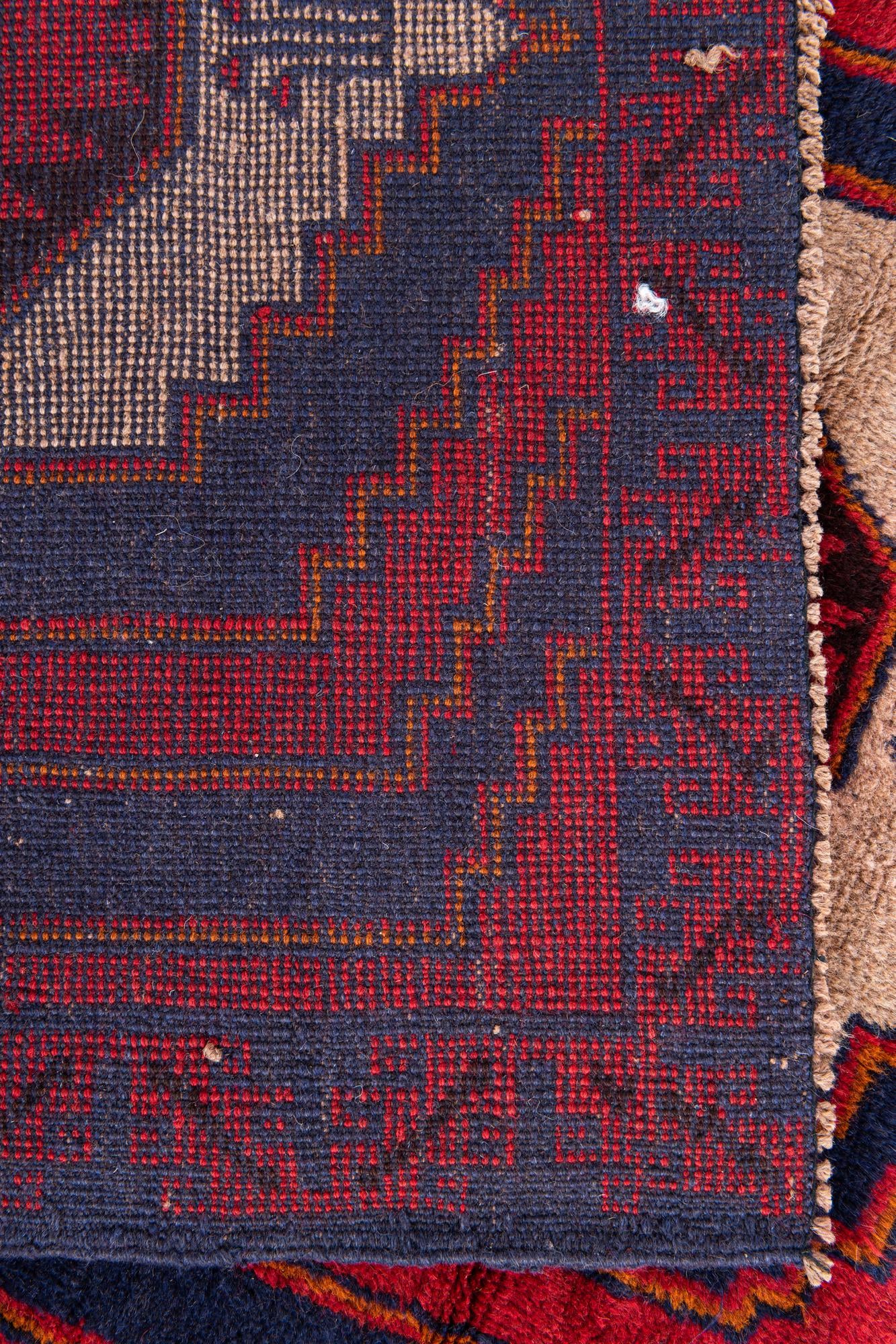 3' x 4' 9 Hand Knotted Balouch Persian Wool Rug