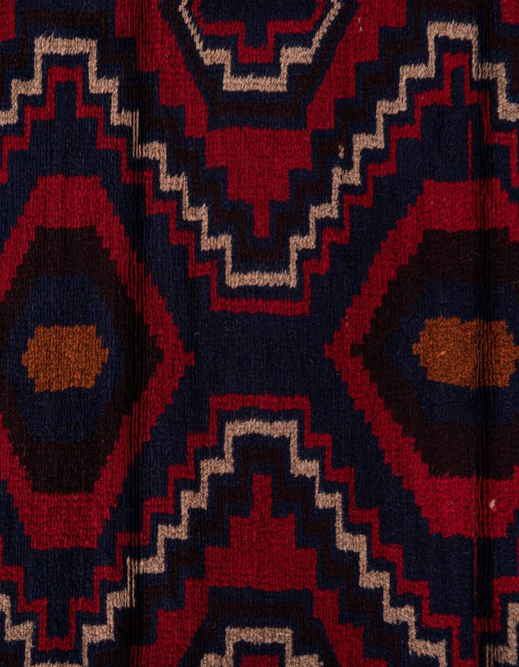 Detail image of 2' 9 x 4' 8 Hand Knotted Balouch Persian Wool Rug