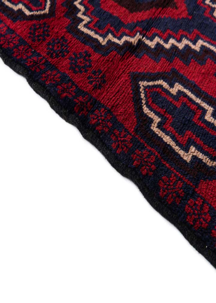 2' 9 x 4' 8 Hand Knotted Balouch Persian Wool Rug