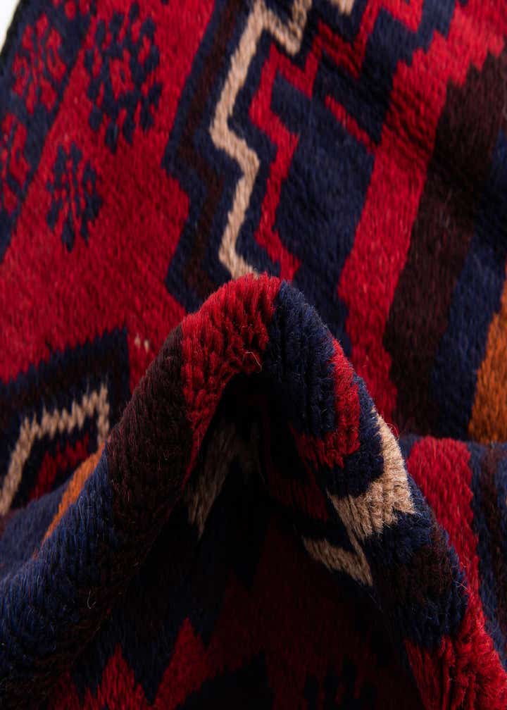 2' 9 x 4' 8 Hand Knotted Balouch Persian Wool Rug