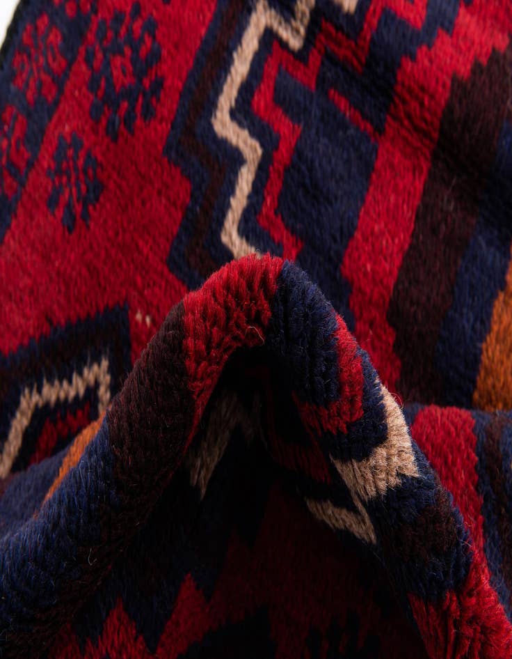 Detail image of 2' 9 x 4' 8  Hand Knotted Balouch Persian Wool Rug