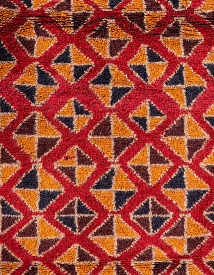 Detail image of 2' 10 x 4' 5  Hand Knotted Balouch Persian Wool Rug