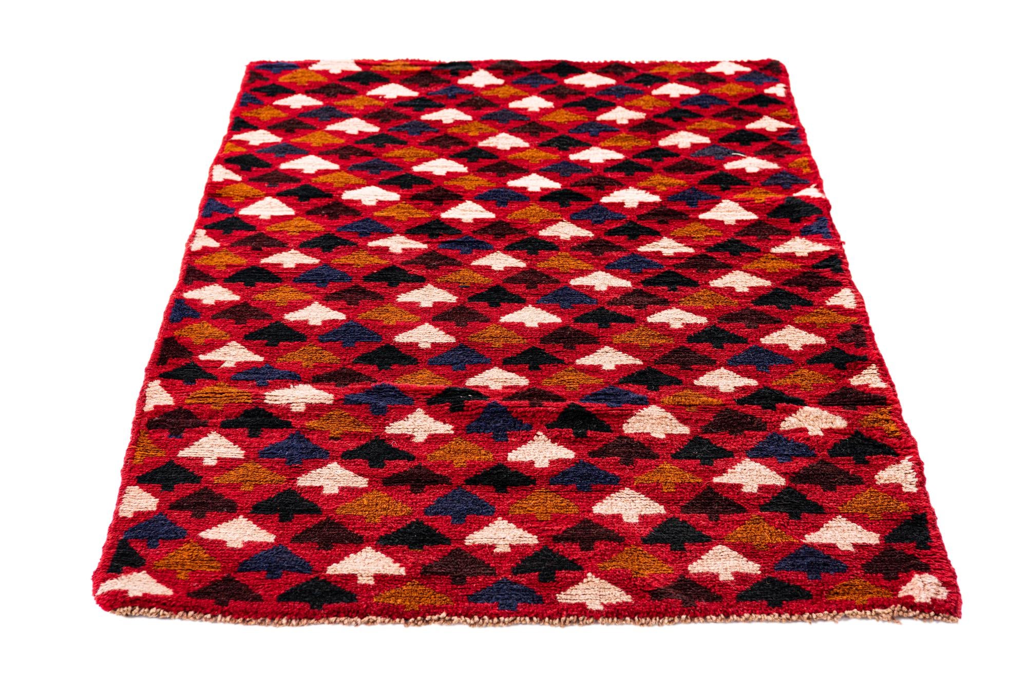 2' 9 x 4' 8 Hand Knotted Balouch Persian Wool Rug