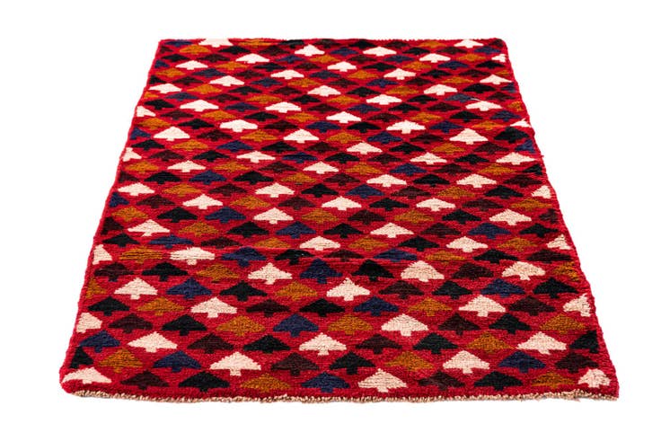 Detail image of 2' 9 x 4' 8 Hand Knotted Balouch Persian Wool Rug
