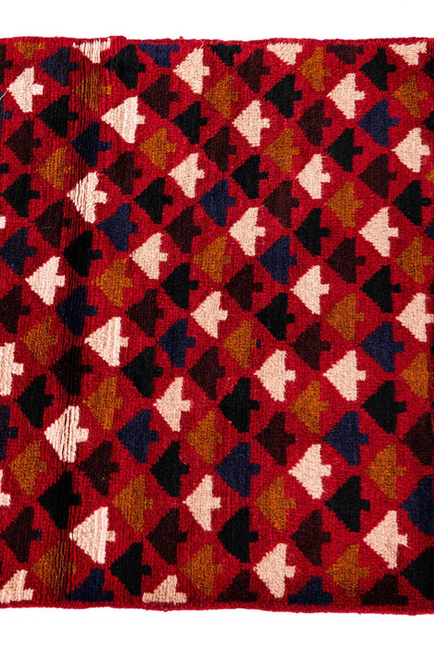 Detail image of 2' 9 x 4' 8 Hand Knotted Balouch Persian Wool Rug