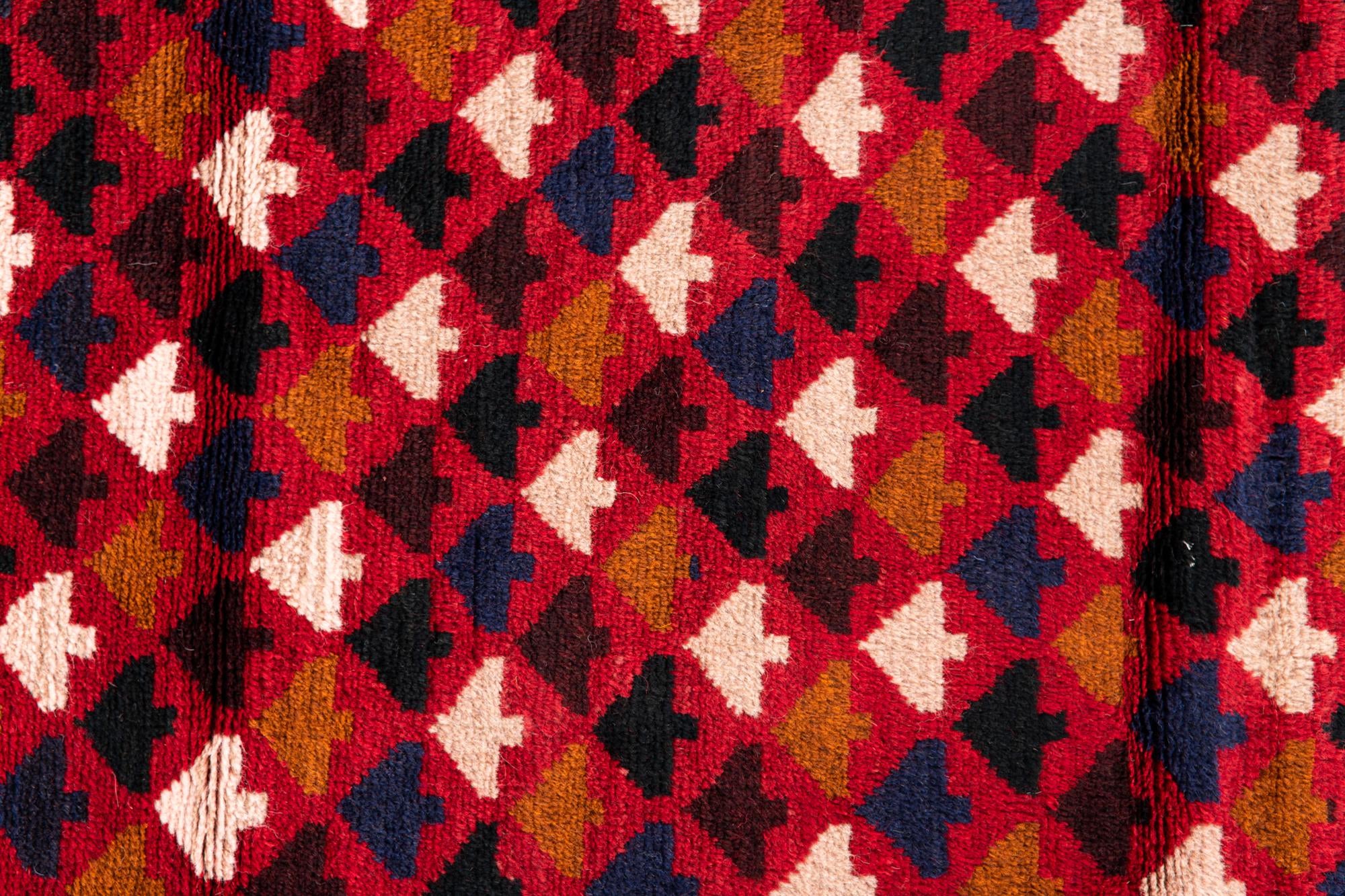 2' 9 x 4' 8 Hand Knotted Balouch Persian Wool Rug
