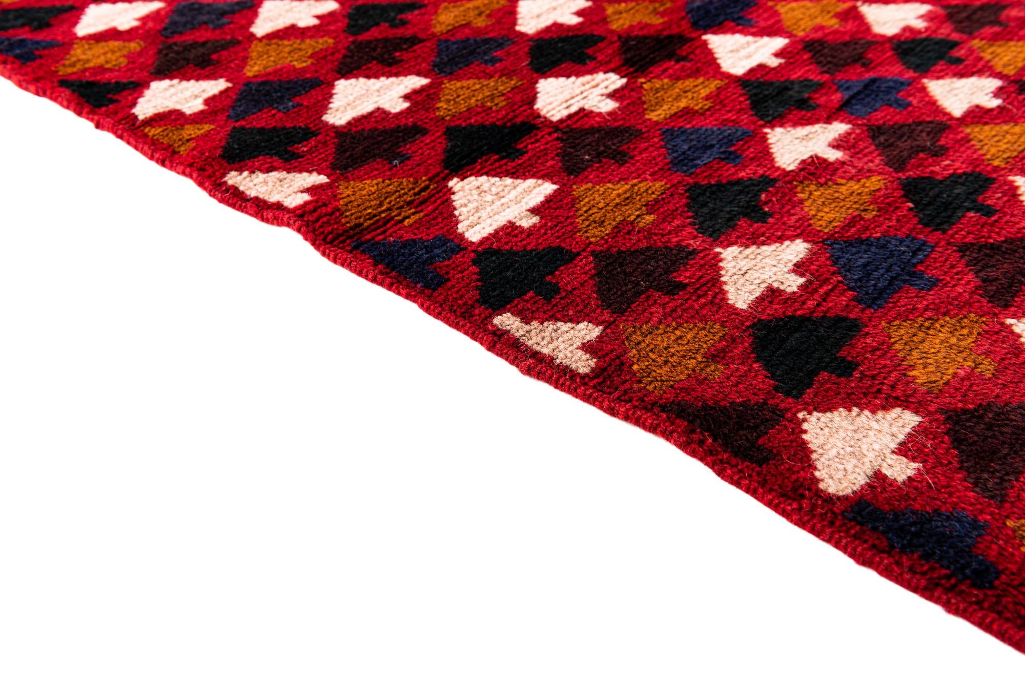 2' 9 x 4' 8 Hand Knotted Balouch Persian Wool Rug