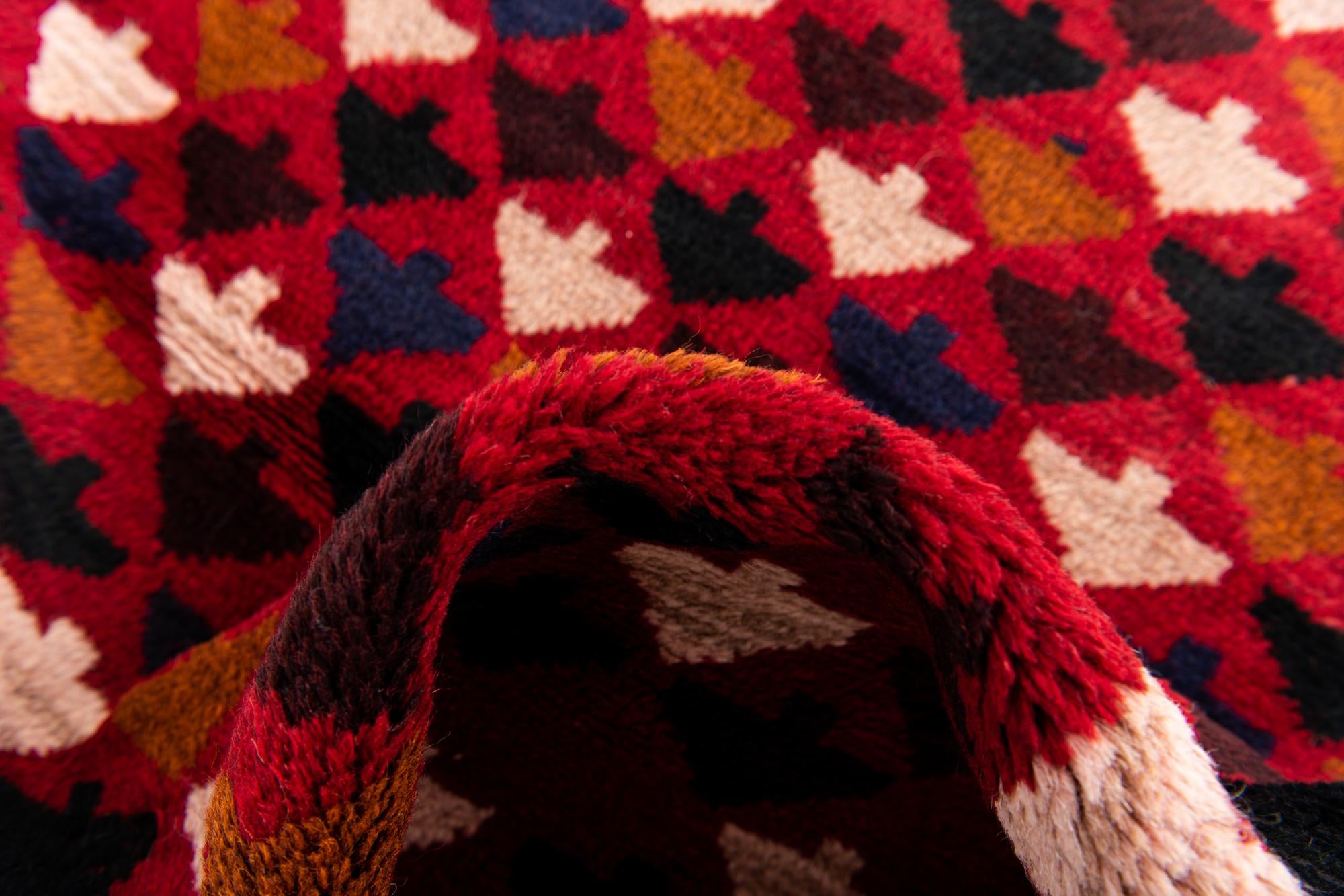 2' 9 x 4' 8 Hand Knotted Balouch Persian Wool Rug