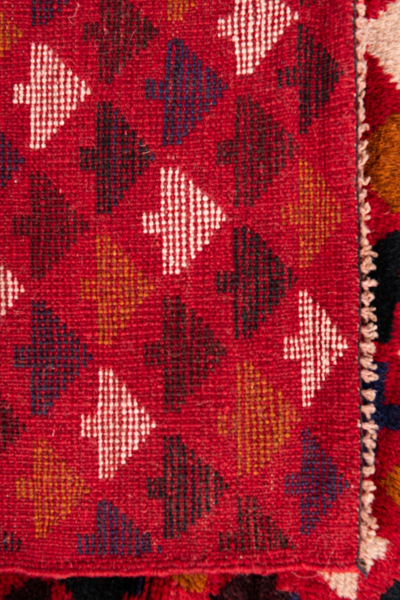 2' 9 x 4' 8 Hand Knotted Balouch Persian Wool Rug