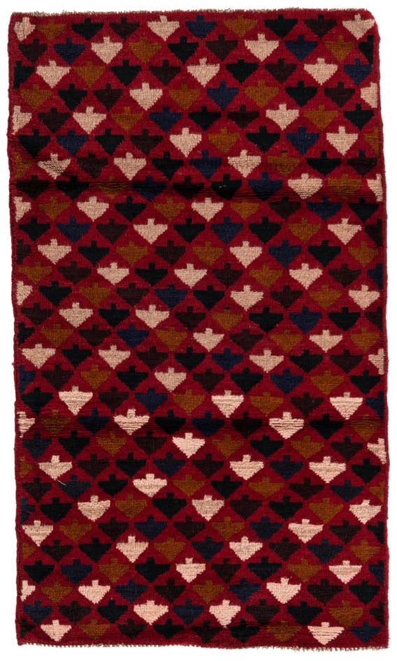 Detail image of 2' 9 x 4' 8 Hand Knotted Balouch Persian Wool Rug