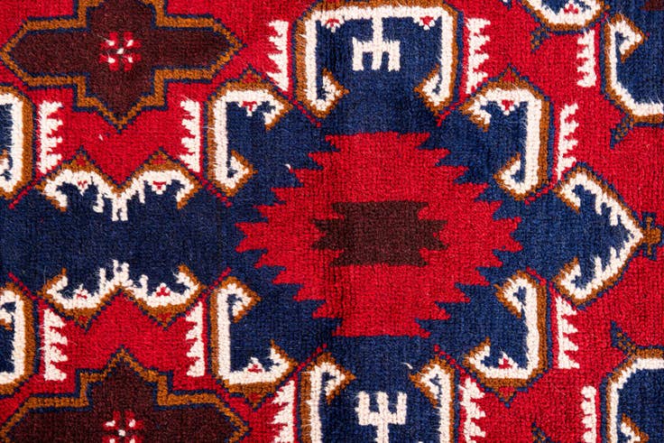 Detail image of 2' 9 x 4' 8 Hand Knotted Balouch Persian Wool Rug