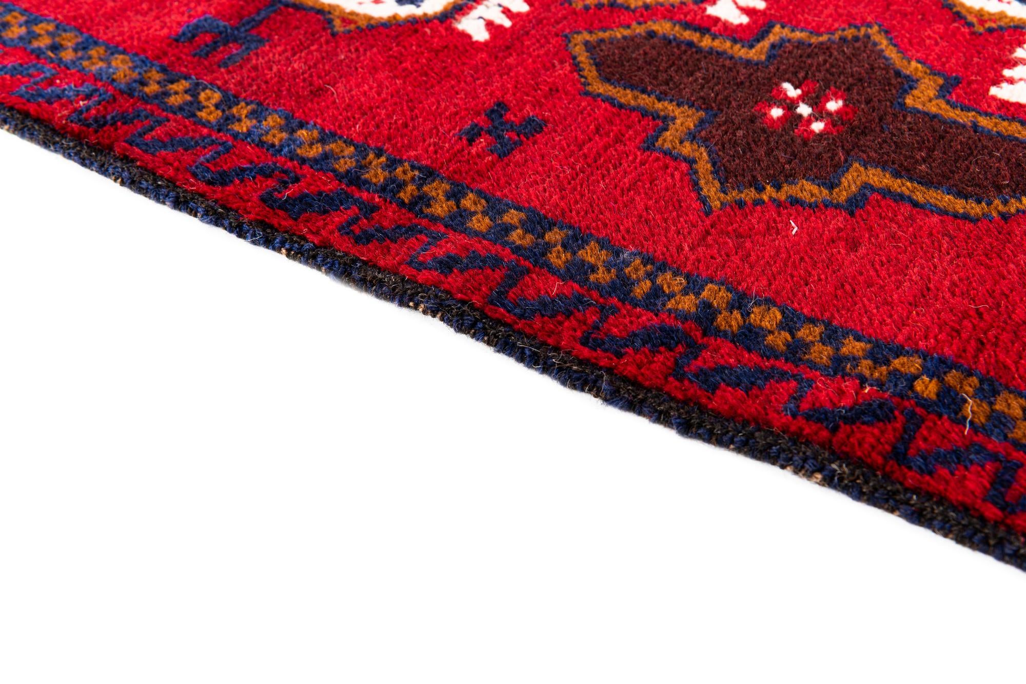 2' 9 x 4' 8 Hand Knotted Balouch Persian Wool Rug